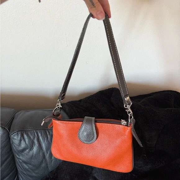 Orange and Black Designer Women's Bag - Picture 3 of 9